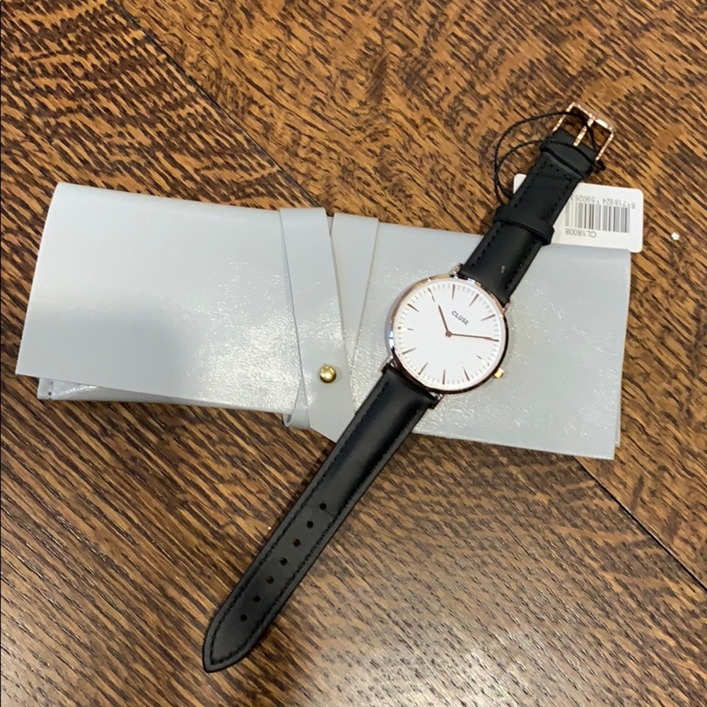 Cluse Boheme white/rose gold watch